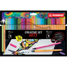 Kuitukärkikynä Stabilo Creative Set Pen 68 + Point 88, 36kpl