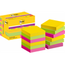 Viestilappu Post-it Super Sticky Carnival 47x47mm 12 kpl