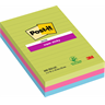 Viestilappu Post-it Super Sticky 101x152mm viivat ultra 3kpl