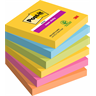 Viestilappu Post-it Super Sticky 76x76mm carnival 6 kpl