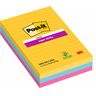 Viestilappu Post-it Super Sticky 101x152mm Carnival 3 kpl