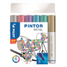 Maalikynä Pilot Pintor Paint Marker medium metallivärit 6kpl