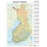 Vuosikalenteri 2025 Seinälehti Suomen kartta