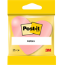 Viestilappu Post-it 2007H sydän 70x70mm pinkki 3 kpl