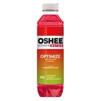 Vitamiinivesi Oshee Optimize mansikka-kiivi 0,555 L - sisältää niasiinia, sinkkiä ja B12-vitamiinia