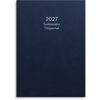 Siirry tuotteeseen Kalenteri Tuntimuistio A4 sidottu sininen 2027