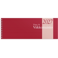 Siirry tuotteeseen Pöytäkalenteri Tiima 14 Viikkomuistio 2027
