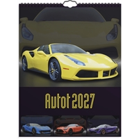 Seinäkalenteri Autot 2027