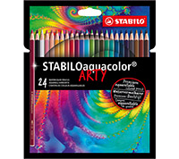 Akvarellikynä STABILO Aquacolor ARTY värilajitelma /24