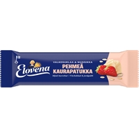 Välipalapatukka pehmeä kaurapatukka Elovena valkosuklaa-mansikka 30g - 100 % suomalaista kauraa
