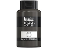 Akryyliväri Liquitex Basics marsinmusta 400 ml - vesipohjainen, laadukkaat pigmentit