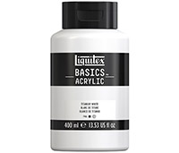 Akryyliväri Liquitex Basics titaaninvalkoinen 400 ml - vesipohjainen, laadukkaat pigmentit