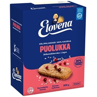 Välipalakeksi Elovena kaura-puolukka 30g /10 - 100% kauraa