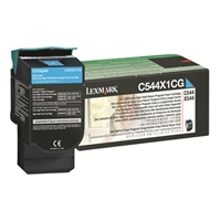 Värikasetti Lexmark C544,X544 C544X1CG sininen