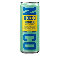 Siirry tuotteeseen Energiajuoma Nocco Golden Soleil 330 ml (ei sis panttia) - raikkaan kirpeä keltainen vadelma