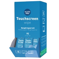Puhdistusliina Kiilto Touchscreen 55211 /95 kpl yksittäispak - hajusteeton, desinfioiva, ei nukkaa