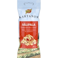 Siirry tuotteeseen Pähkinä-hedelmäsekoitus Taffel Kartanon välipala 60 g - pähkinää, papaijaa, ananasta, mangoa