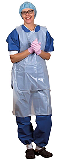 Esiliina Notos SELEFA® 72 x 118 cm valkoinen /100 - kertakäyttöinen, hylkii nesteitä