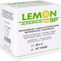 Siirry tuotteeseen Suunhoitotikku sitruuna kostutettu /75 - suunkostutukseen, glyseriini voitelee limakalvoja