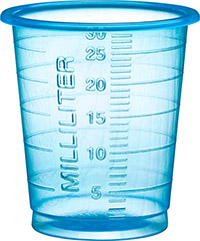 Lääkelasi - lääkemitta sininen 30 ml eco /80 - kertakäyttöinen lääkeannostelija