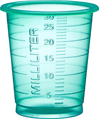 Lääkelasi - lääkemitta vihreä 30 ml eco /80 - kertakäyttöinen lääkeannostelija