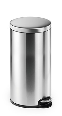 Poljinroska-astia Durable 30 L ruostumaton teräs - luistamaton pohja, kahvallinen sisäastia