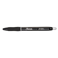 Geelikynä Sharpie S-Gel 0,7 musta - ei tahraa eikä vuoda, uudelleentäytettävä