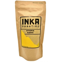 Kahvi Inka Etiopia papu 1 kg - vaaleapaahtoinen, mustan teen, karviaismarjan ja limen vivahteilla