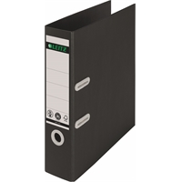 Mappi Leitz Recycle 180° A4 80mm musta - kierrätysmateriaalia, 100% kierrätettävä