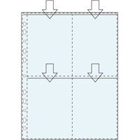 Valokuvatasku 10X15 A4 PP 4 taskua/10 kpl pussi