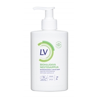 Nestesaippua LV 300 ml pumppu - kotimainen vegaaninen biohajoava nestesaippua herkälle iholle PH 6,0