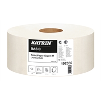 Wc-paperi Katrin Basic Gigant M /6 rll - kotimainen, luonnonvalkoinen, kierrätyskuituinen jättirulla