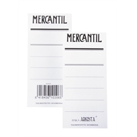 Mapin etiketti Mercantil sin /100 kpl - kaksipuolinen etiketti 8 cm leveään siniseen mappiin (EAN)