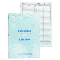 Kassakirja 502 A4/50+50 2-tili numeroitu jäljentävä paperi