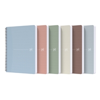 Muistikirja Oxford My Rec'up block A5 - kierrätyspaperia ja -kartonkia, PEFC, SCRIBZE