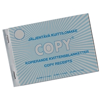Kuittilomake 600L A6 vaaka/50+50 suomi / ruotsi / englanti