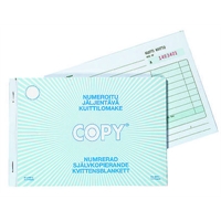 Kuittilomake 605L A5 vaaka nrot/50+50