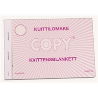 Kuittilomake 600 A6 vaaka/100 su/ru/eng
