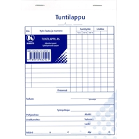Tuntilappu 82545 A5 40 lehteä/nide jäljentävä