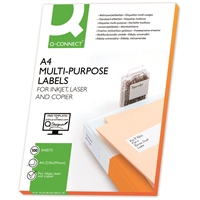 Monikäyttötarra Q-CONNECT 199,6 x 289 mm /100