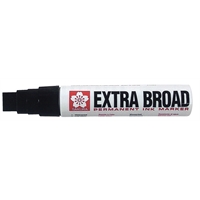 Huopakynä Sakura Extra Broad 17 mm musta - erittäin leveä, vedenkestävä, pysyvä muste