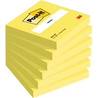 Viestilappu Post-it 654 76X76mm neonkeltainen - viestilappu, joka ei jää huomaamatta