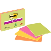 Viestilappu Post-it Super Sticky Meeting notes A6 /4 kpl pkt - isot viestilaput isommille ideoille
