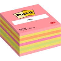 Viestilappukuutio Post-it 2028 76X76mm neonpunainen