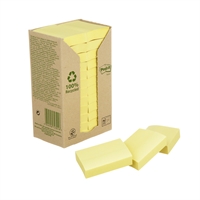 Viestilappu Post-it Eko 653 38X51mm Canary Yellow /24 kpl pkt - 100 % uusiopaperia, PEFC-sert