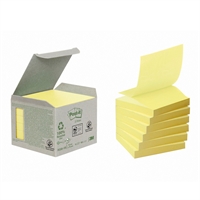 Viestilappu Post-it Z-note Eko R330 Canary Yellow /6 kpl - 100 % uusiopaperia, PEFC-sertifioitu