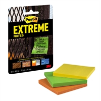 Viestilappu Post-it Extreme 76x76 mm 3 kpl pkt - vedenkestävä, sopii teollisuus- ja ulkokäyttöön