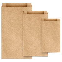 Paperipussi mini 270x150x70mm ruskea /500 kpl