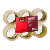 Pakkausteippi Scotch Secure Seal kirkas 50x66 / 6 rll pkt - vahva ja kestävä akryyliliima