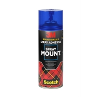 Tarraliima 3M SprayMount 400ml - kirkas tahraamaton pysyvä sprayliima